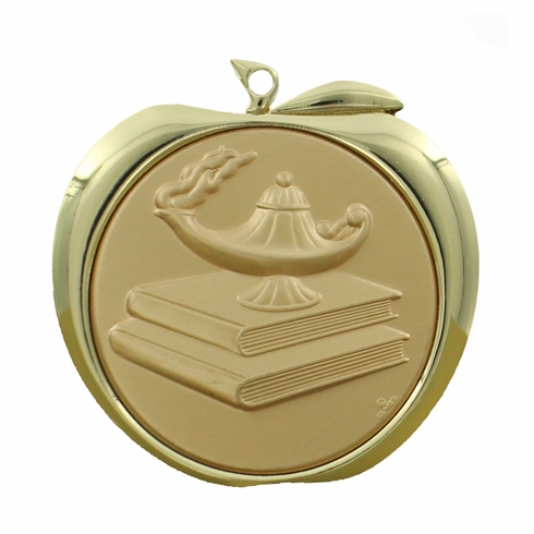 2 Inch Prayer Apple Medal in Gold, Silver, or Bronze