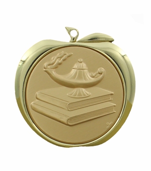 2 Inch Prayer Apple Medal in Gold, Silver, or Bronze