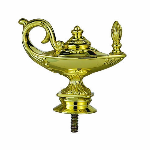 LAMP OF LEARNING FIGURE GOLD