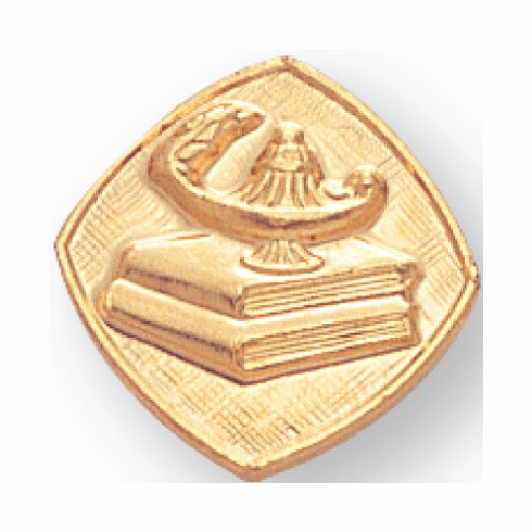 LAMP OF LEARNING GOLD PIN