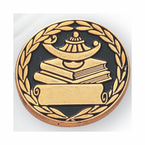 LAMP OF LEARNING PIN & SCROLL