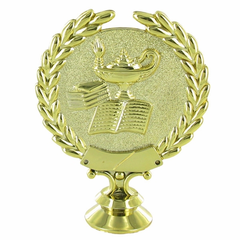 LAMP OF LEARNING WREATH TROPHY FIGURE