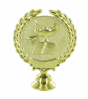 LAMP OF LEARNING WREATH TROPHY FIGURE