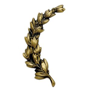LEFT WREATH, ANTIQUE BRASS 6-3/4