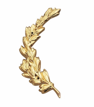 LEFT WREATH TRIM, GOLD 6-3/4
