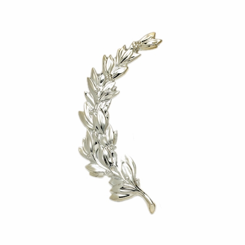 LEFT WREATH TRIM, SILVER  6-3/4