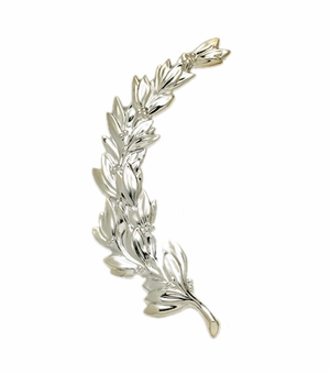 LEFT WREATH TRIM, SILVER  6-3/4