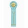 LIGHT BLUE RIBBON, ROSETTE HONORABLE MENTION, 2 INCH  MYLAR