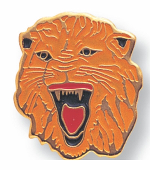 LION PIN ENAMELED