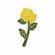 LONG STEM YELLOW ROSE PIN