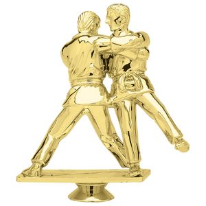 5-1/4 INCH DOUBLE MALE JUDO TROPHY FIGURE