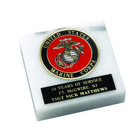 MARBLE PAPERWEIGHT TAKES 2 INCH INSERT