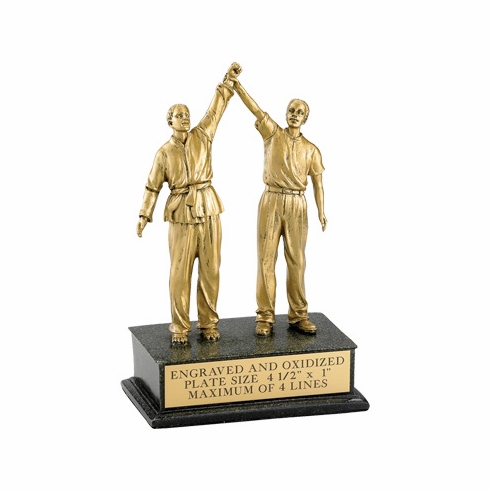 MARTIAL ARTS, MALE, REFEREE, 8 1/2 INCH FIGURE TROPHY
