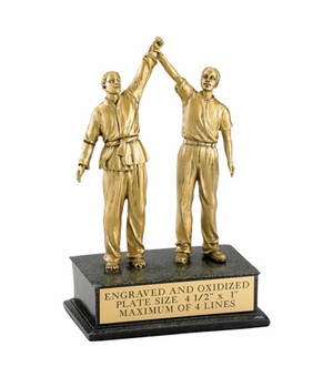 MARTIAL ARTS, MALE, REFEREE, 8 1/2 INCH FIGURE TROPHY