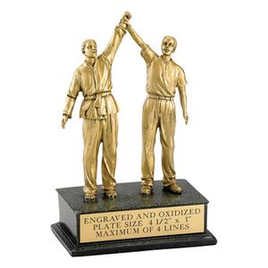 MARTIAL ARTS, MALE, REFEREE, 8 1/2 INCH FIGURE TROPHY