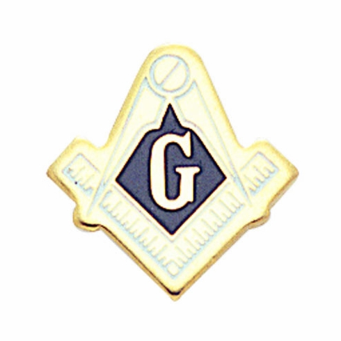 MASONIC ENAMELED PIN 9/16 INCH