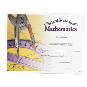MATHEMATICS CERTIFICATE