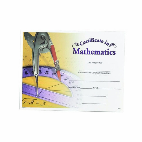 MATHEMATICS CERTIFICATE