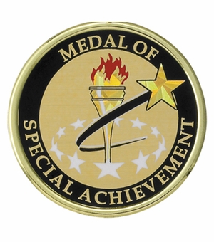 2 Inch in Diameter Round Special Achievement Insert with Mylar Detailing
