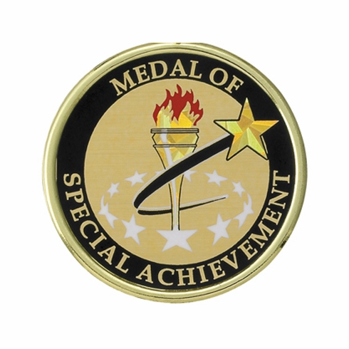 2 Inch in Diameter Round Special Achievement Insert with Mylar Detailing
