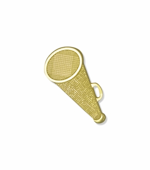 MEGAPHONE CHENILLE PIN GOLD