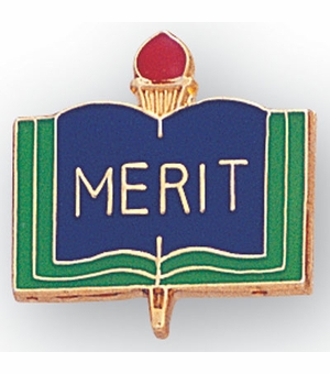 MERIT PIN ACADEMIC ENAMELED