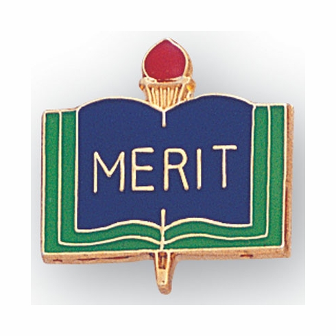 MERIT PIN ACADEMIC ENAMELED