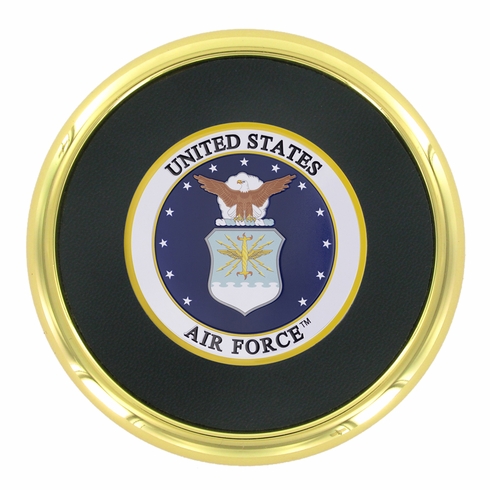 METAL COASTER WITH U.S. AIR FORCE INSERT