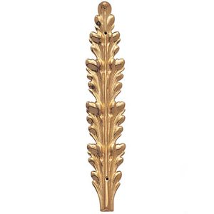 METAL LEAF BRANCH, GOLD 5-1/2