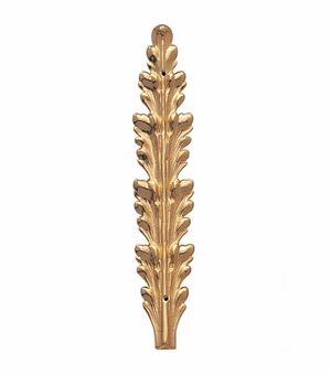 METAL LEAF BRANCH, GOLD 5-1/2