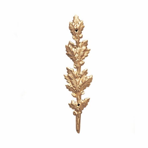 METAL OAK LEAF, GOLD 4 INCH