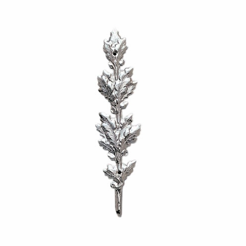 METAL OAK LEAF, SILVER 4 INCH