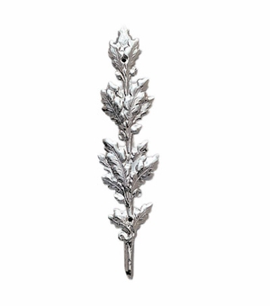 METAL OAK LEAF, SILVER 4 INCH