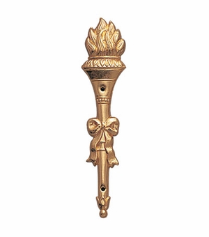 METAL TORCH, GOLD 3-3/8