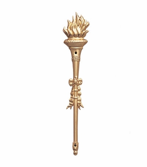 METAL TORCH, GOLD 4-1/2