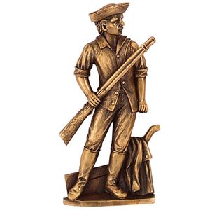 MINUTEMAN PLAQUE MOUNT BRASS, 6