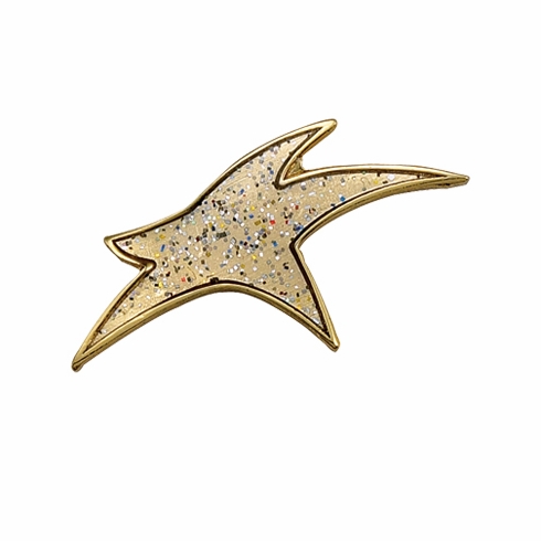 MODERN STAR PIN GOLD SPARKLE