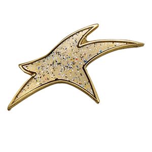 MODERN STAR PIN GOLD SPARKLE