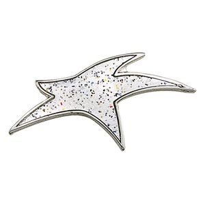 MODERN STAR PIN SILVER SPARKLE