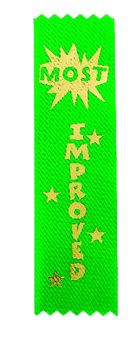 MOST IMPROVED 1-5/8 X 6 GREEN STOCK RIBBON