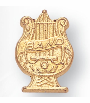 MUSIC BAND CHENILLE PIN GOLD