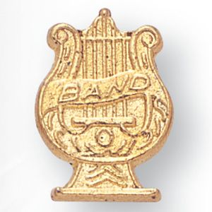 MUSIC BAND CHENILLE PIN GOLD
