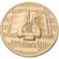 2-Inch in Diameter Round Stamped Metal Music Themed Insert in Multiple Colors