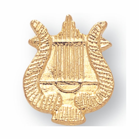 MUSIC LYRE CHENILLE PIN GOLD