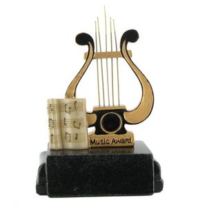 MUSIC LYRE TROPHY WITHOUT PLATE