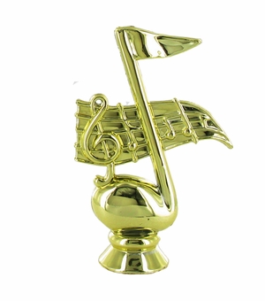 MUSIC NOTE TROPHY FIGURE