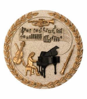 MUSIC ORCHESTRA PLAQUE MOUNT