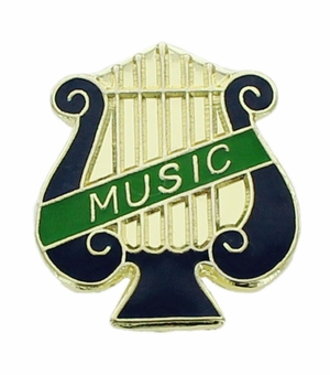 MUSIC PIN MUSIC LYRE