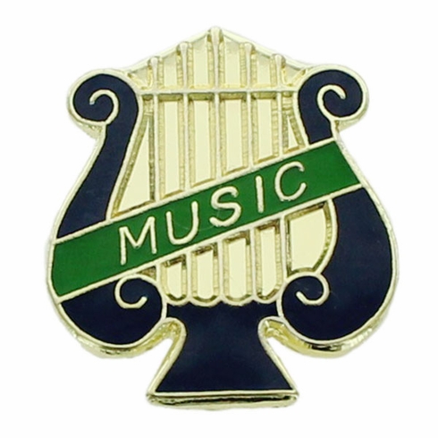 MUSIC PIN MUSIC LYRE