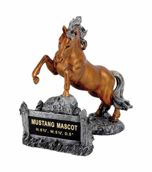 MUSTANG MASCOT TROPHY
